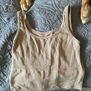 brown tank top size medium.